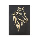 Ver imagem 1 de Quadro Cavalo Animal Pet- Entalhado Madeira - Moderno