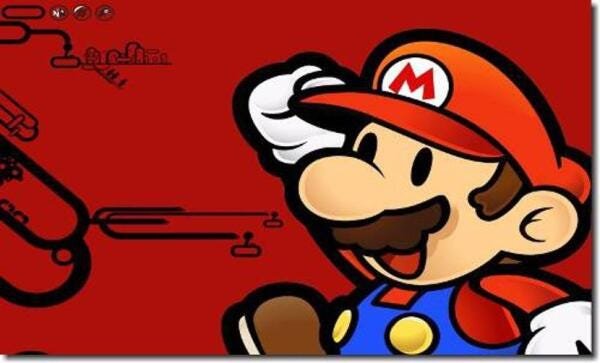 Quadro Decorativo Jogo Super Mario Fundo Vermelho 1 Peça - 1