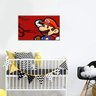 Quadro Decorativo Jogo Super Mario Fundo Vermelho 1 Peça - 4