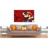 Quadro Decorativo Jogo Super Mario Fundo Vermelho 1 Peça - 2