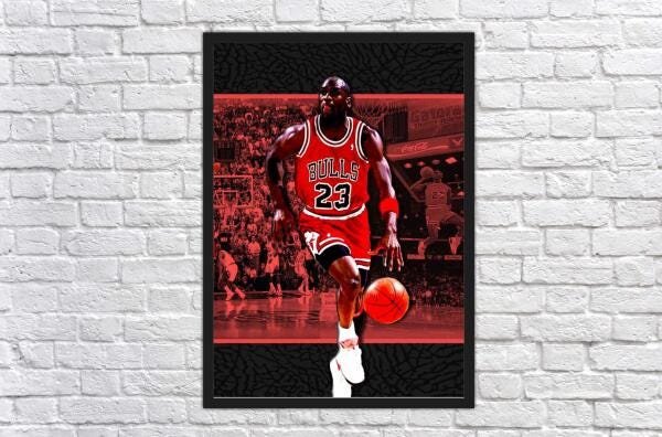 Quadro Decorativo Michael Jordan Basquete Esporte Moldura G2 - 3