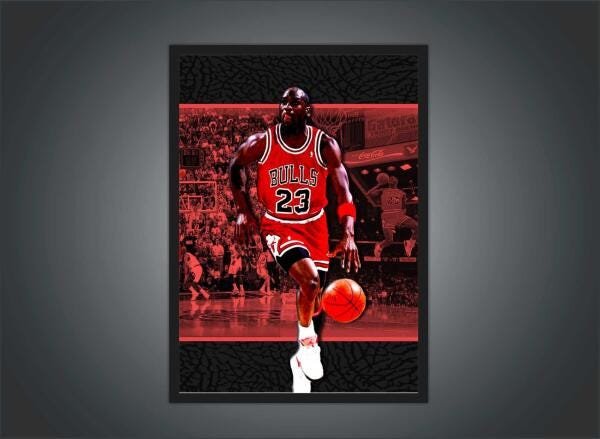 Quadro Decorativo Michael Jordan Basquete Esporte Moldura G2 - 2