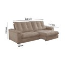 Ver imagem 6 de Sofá Dublin 02 Módulos de 120cm Br25cm Meu Sofá Online