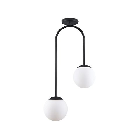Plafon Startec Flórida 2 E27 Bivolt Preto