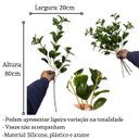 Ver imagem 2 de Kit 3 Peperômia Artificial Premium 80cm Galhos Realistas para Vasos e Arranjos