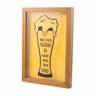 Quadro Porta Tampinhas De Cerveja Decorativo 42X32Cm - 1