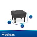 Ver imagem 7 de Kit 2 Poltrona Elizabeth + 2 Puff Retro para Sala de Estar Clássica Confortável e Reforçada Suede