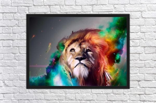 Quadro Decorativo Animais Leão Salas Escritórios G02 - 3