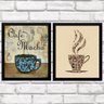 Kit 2 Quadros Decorativos Café Cozinha 25X30Cm Vidro Sa14 - 2