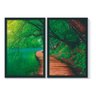 Quadro Decorativo Paisagem Moldura Grande Sala 80 X 60 - 1