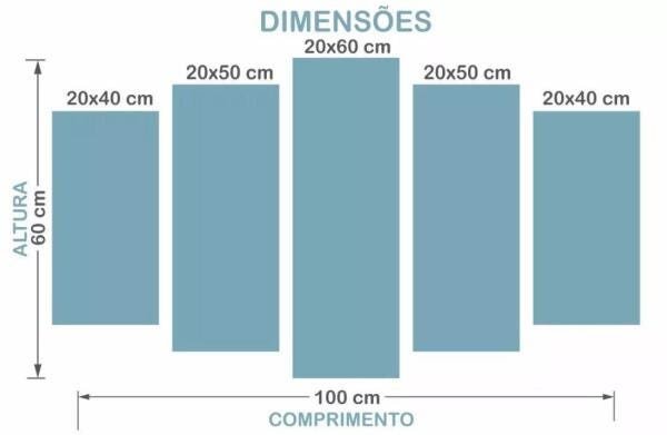 Quadro Decorativo Galho De Orquídea 5 Peças Para Sala - 3