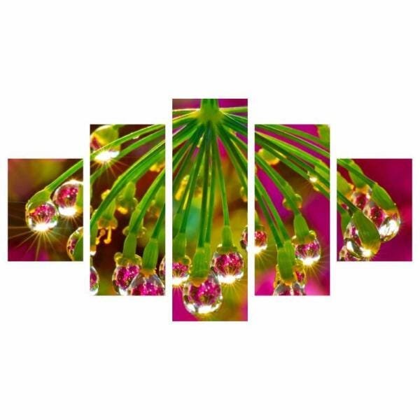 Quadro Decorativo Flores Para Interiores 114X65 - 1