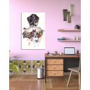 Ver imagem 2 de Quadro Decorativo Mulher E Borboleta Para Quarto 1 Peça