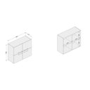 Ver imagem 4 de Armário Aéreo 4 Portas Floripa Politorno