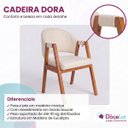 Ver imagem 5 de Kit 6 Cadeiras Dora de Jantar Cozinha em Tecido Boucle