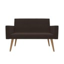 Ver imagem 7 de Kit Sófa 2 Lugares e 2 Poltronas para Sala de Estar Recepção Marrom