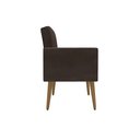 Ver imagem 6 de Kit Sófa 2 Lugares e 2 Poltronas para Sala de Estar Recepção Marrom