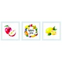 Ver imagem 2 de Kit 3 Quadros Decorativo 24 X 24 Cm Cozinha 3