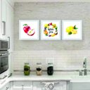 Ver imagem 1 de Kit 3 Quadros Decorativo 24 X 24 Cm Cozinha 3