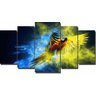 Quadro Decorativo 5 Peças Arara - 1