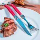 Ver imagem 6 de Conjunto Luxo de Talheres 25 Peças Laguiole La Tour Bordô