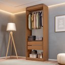 Ver imagem 4 de Guarda-Roupa Modulado Roupeiro 2 Portas 2 Gavetas Versatille Yescasa