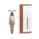 Ver imagem 3 de Guarda-Roupa Modulado Roupeiro 2 Portas 2 Gavetas Versatille Yescasa