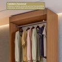 Ver imagem 5 de Guarda-Roupa Modulado Roupeiro 2 Portas 2 Gavetas Versatille Yescasa