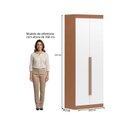 Ver imagem 3 de Guarda-Roupa Modulado Roupeiro 2 Portas 2 Gavetas Versatille Yescasa