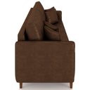 Ver imagem 7 de Sofá 4 Lugares Living 252cm Pé Madeira Zoe Sintético Marrom Z08 - Mpozenato