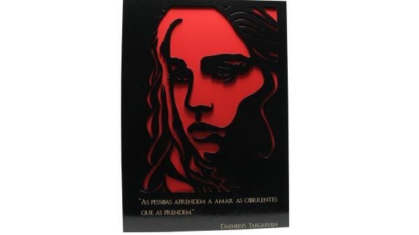 Quadro Decorativo Daenerys Targaryen - 35X25Cm - 1