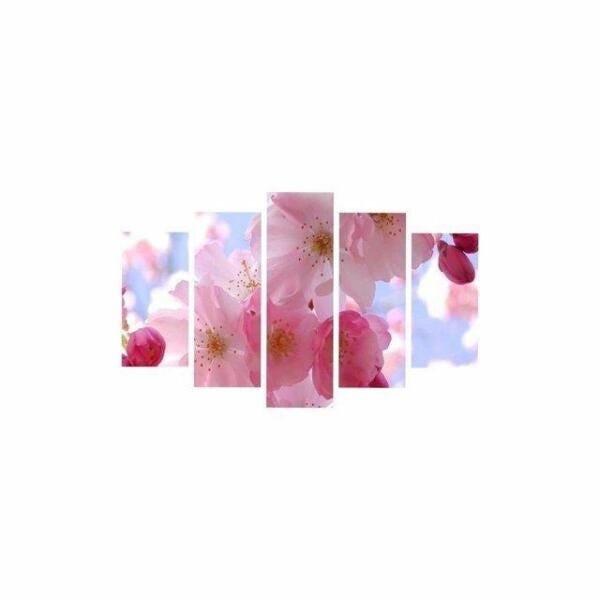 Quadro Flores Rosas Para Decoração De Interiores 200X100 - 1