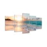 Quadro Decorativo 129X63 Sala Quarto Praia Pôr Do Sol - 2