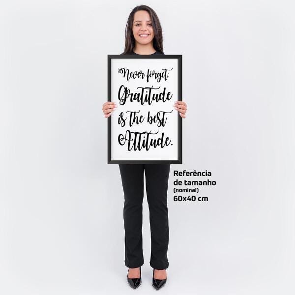 Quadro Frases Inglês Decorativo Para Escritório Com Moldura - 3
