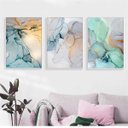 Ver imagem 1 de Quadros Com Molduras Abstratos Modernos Coloriods 3 Peças