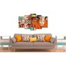 Quadro Decorativo Dragon Ball Z Goku Sayajin 5 Peças M13 - 2