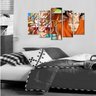 Quadro Decorativo Dragon Ball Z Goku Sayajin 5 Peças M13 - 4