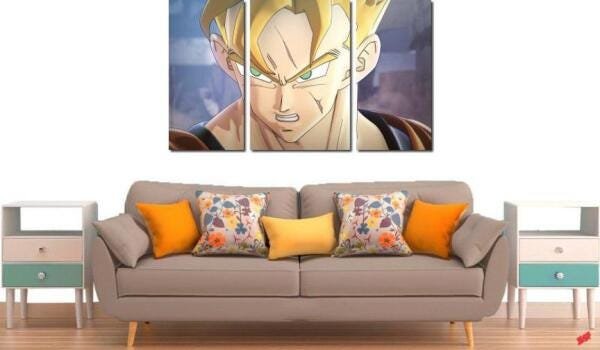 Quadro Decorativo Dragon Ball Z Goku Sayajin 3 Peça M19 - 2