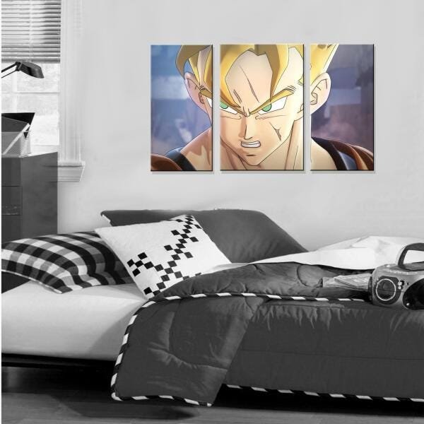 Quadro Decorativo Dragon Ball Z Goku Sayajin 3 Peça M19 - 4