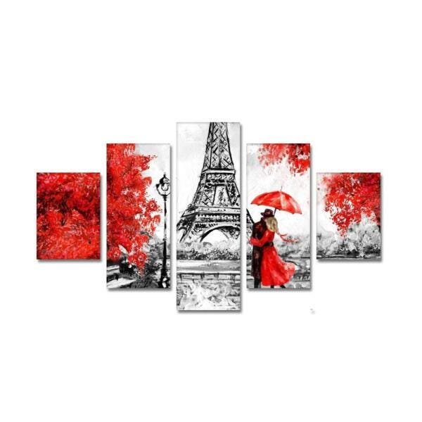 Quadro Paris Amor E Paixão 160X80 - 1