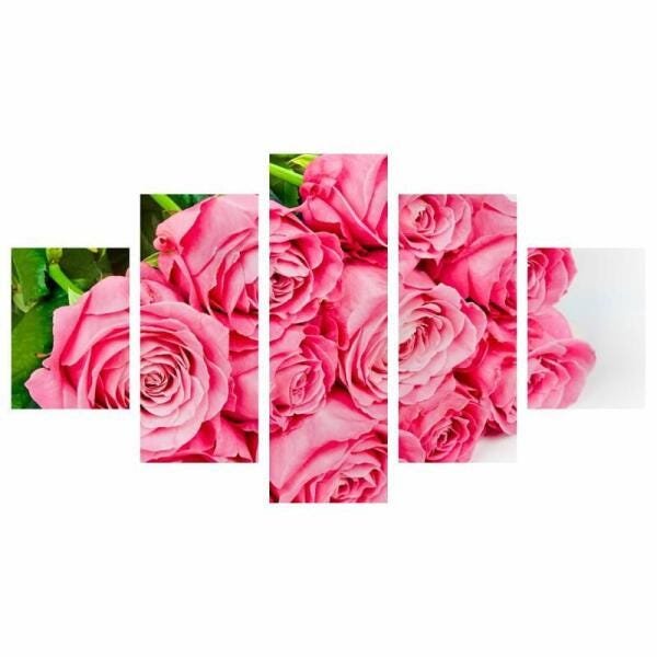 Quadro Flores Rosas Para Decoraçao 160X80 - 1