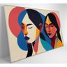 Quadro Ilustração Mulher Indígena Medidas 120x80 Cm Impressão Vidro Acrílico - 6