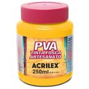 Ver imagem 1 de Tinta Pva Fosca para Artesanato - 250 ml - Acrilex - Amarelo Ouro