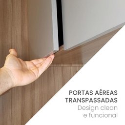 Cozinha 5Módulos 9Portas 3Gavetas Amortecimento Pistão e Dobradiças Campanele Kitchen Castanho/ - 9
