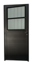 Ver imagem 1 de Porta Alumínio Lambril c/Grade 86 D. V.Boreal Preto Brimak