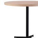 Ver mais imagens de Mesa de Jantar Redonda Tampo Madeira Maciça 90cm com Base de Aço Casual