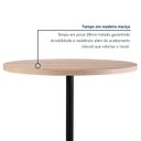 Ver imagem 7 de Mesa de Jantar Redonda Tampo Madeira Maciça 90cm com Base de Aço Casual