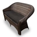 Ver imagem 2 de Conjunto de Sofá Fibra Sintética Bali - 1 Sofá 2L + 2 Poltronas + 1 Mesa Centro - Tecido Duna Marrom