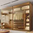 Ver imagem 1 de Guarda Roupa Samara 2 Portas Reflecta Flutuantes 100 MDF - Móveis Europa