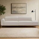 Ver imagem 2 de Sofá Living Unne 3 Lugares 210cm Terminal Esquerdo Corano Off White - Nexta Casa